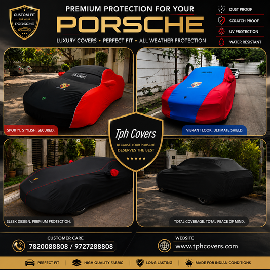 Best Porsche Car Cover in India – Custom Fit Premium Protection by TPH Covers
