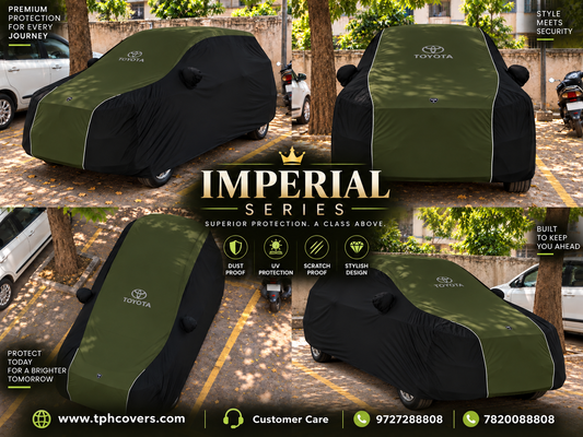 Masterito Series: Premium 3-Layer Car Cover with UV Coating for Cars in India