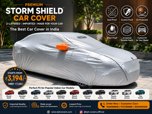 Best Waterproof Car Cover in India for All Car Models | Storm Shield by TPH Covers