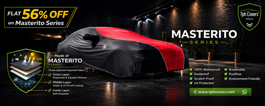 Masterito Car Cover by TPH Covers – India’s Premium 3 Layer Imported Fabric Car Cover